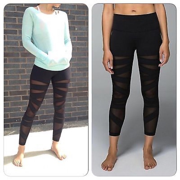 Lululemon High Times Mesh Pant - size 6 - Picture 3 of 4